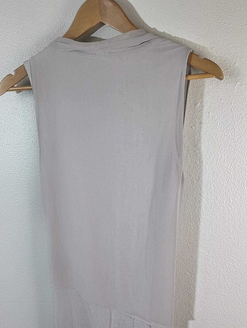 AllSaints Abi Dress Womens US 2 XS Gray Draped Sleeveless Midi Made in Portugal - Picture 6 of 16